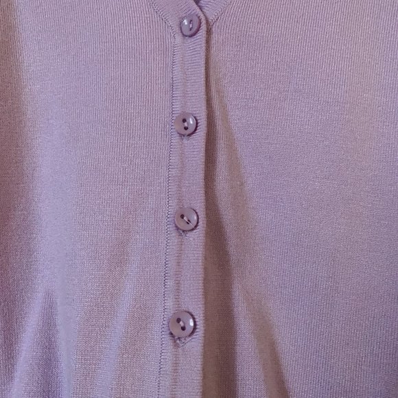 NWOT.  New Zara V-Neck Knitted Cardigan Jacket Long Sleeve Crochet Sweater - Picture 4 of 5